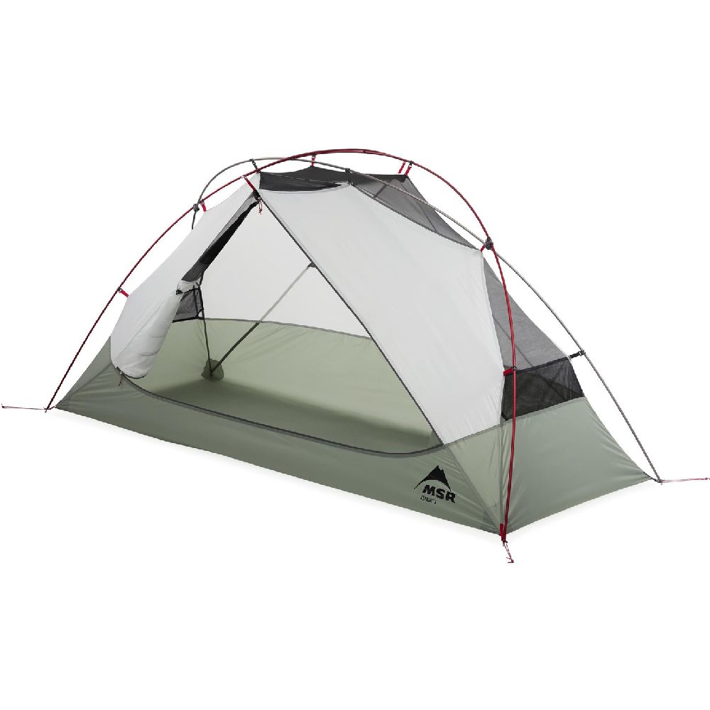MSR Elixir 1 Tent Green V2 door open