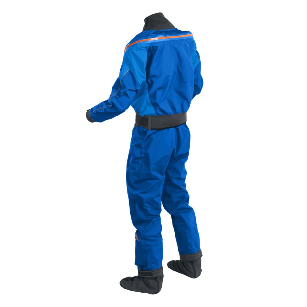 Palm Atom Mens Whitewater Dry Suit Cobalt Back