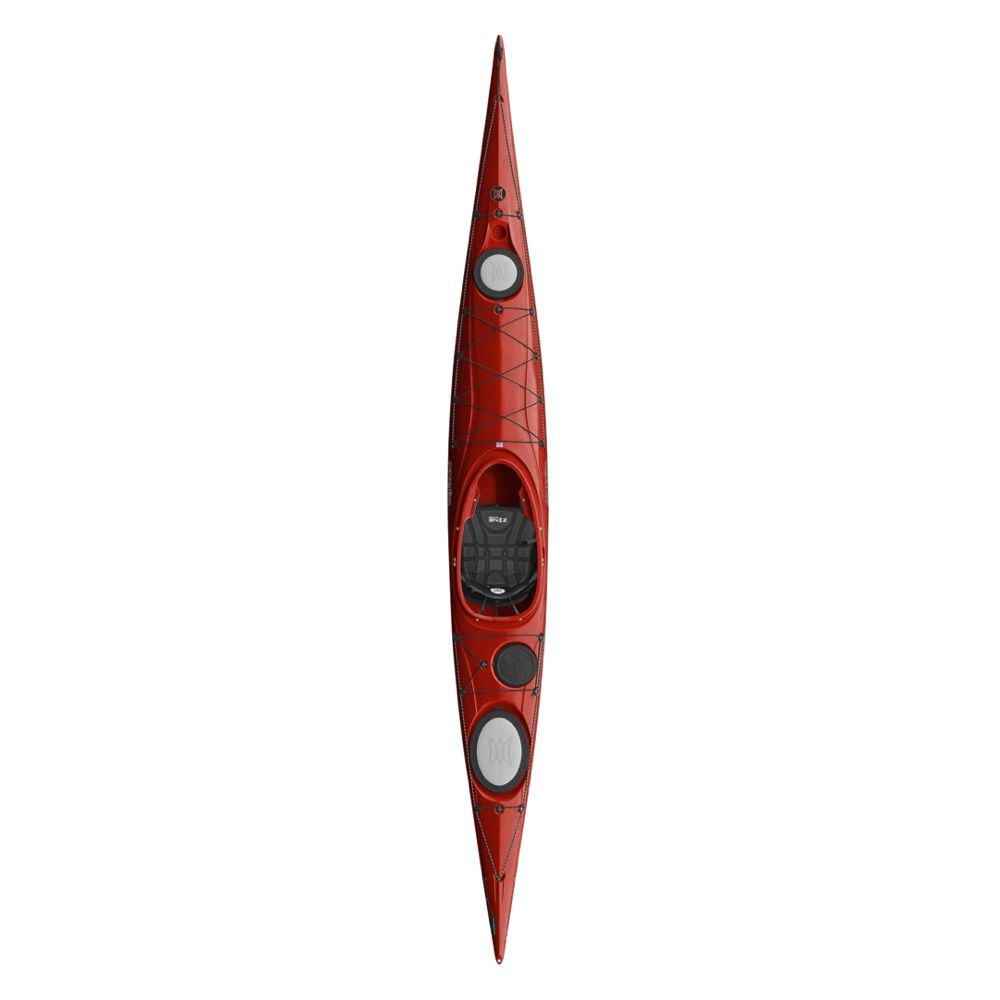 Perception Essence Sea Kayak red top view