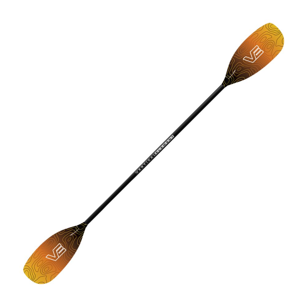 VE Creeker Glass Kayak Paddle - Straight Carbon Shaft