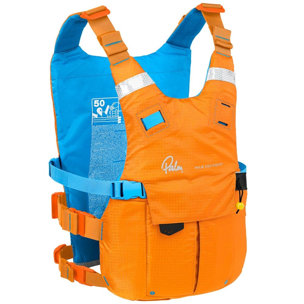 Palm Solo Adventure PFD tangelo azure