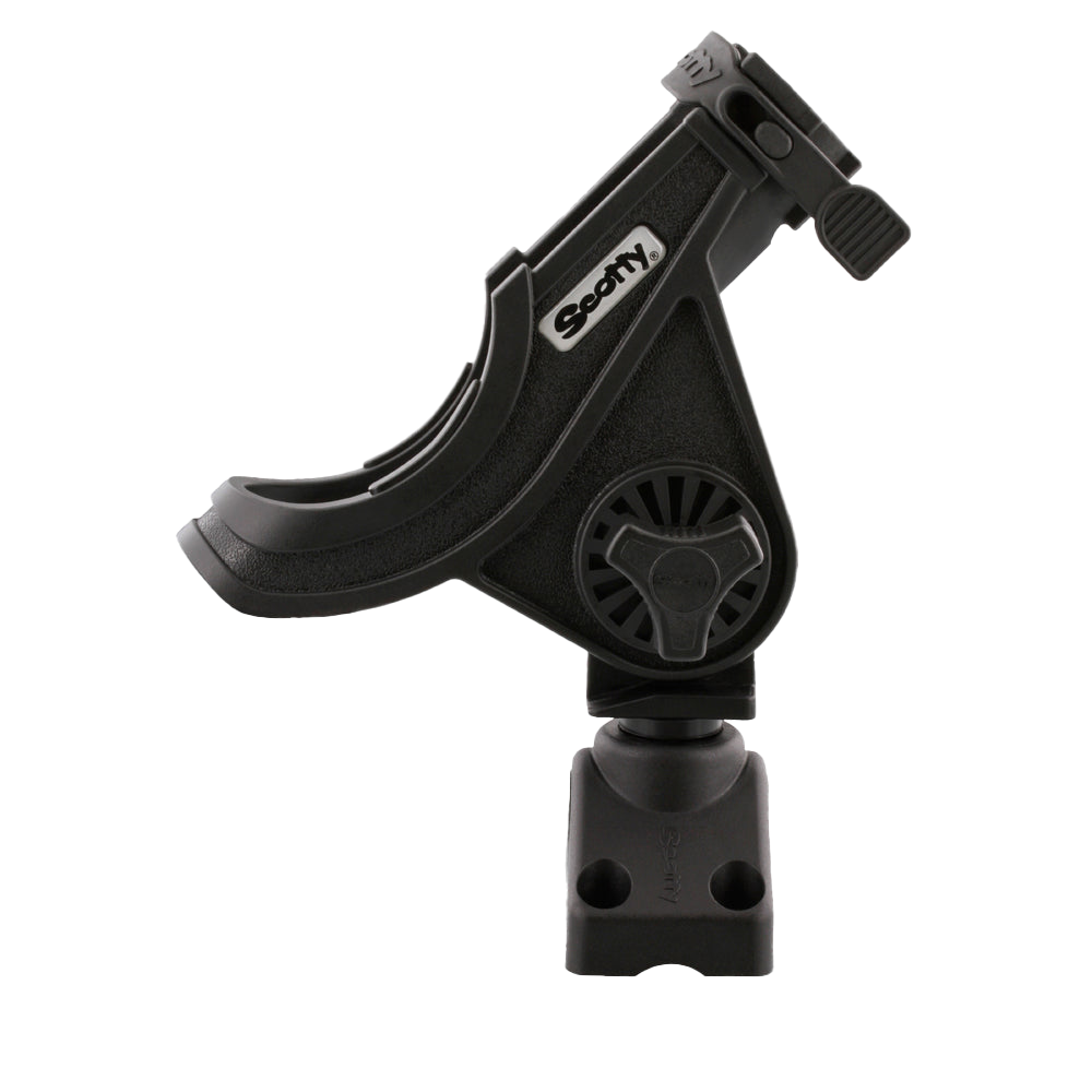 Scotty 280 Baitcaster/Spinning Rod Holder, Black w/241