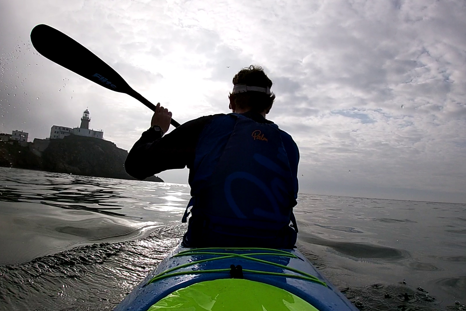 Taking the Nelo 510 ski around Howth Head
