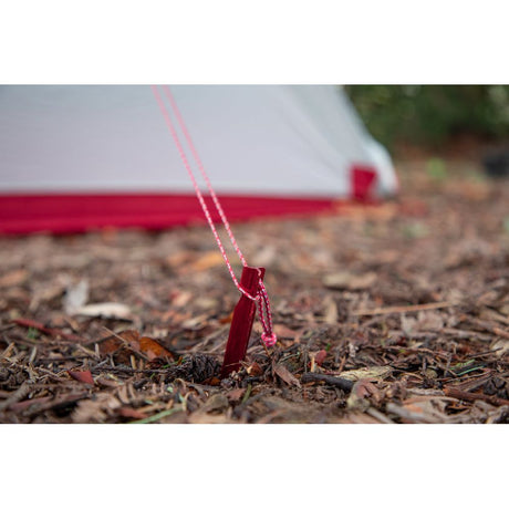 MSR Groundhog Stake Kit in ground securing tent