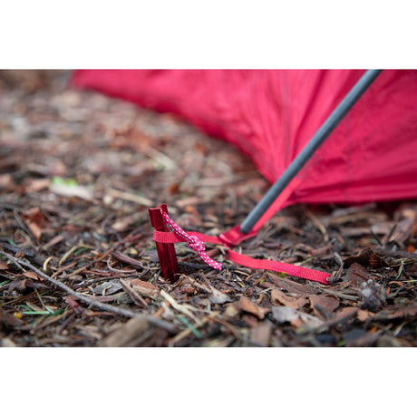 MSR Groundhog Stake Kit in ground securing tent