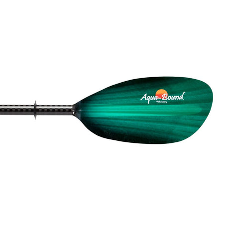 Aqua-Bound Whiskey, Fibre Glass, 2-Piece Straight Shaft Kayak Paddle green tide