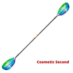 Aqua-Bound Whiskey, Fibre Glass, 2-Piece Straight Shaft Kayak Paddle Cosmetic Seconds norther lights