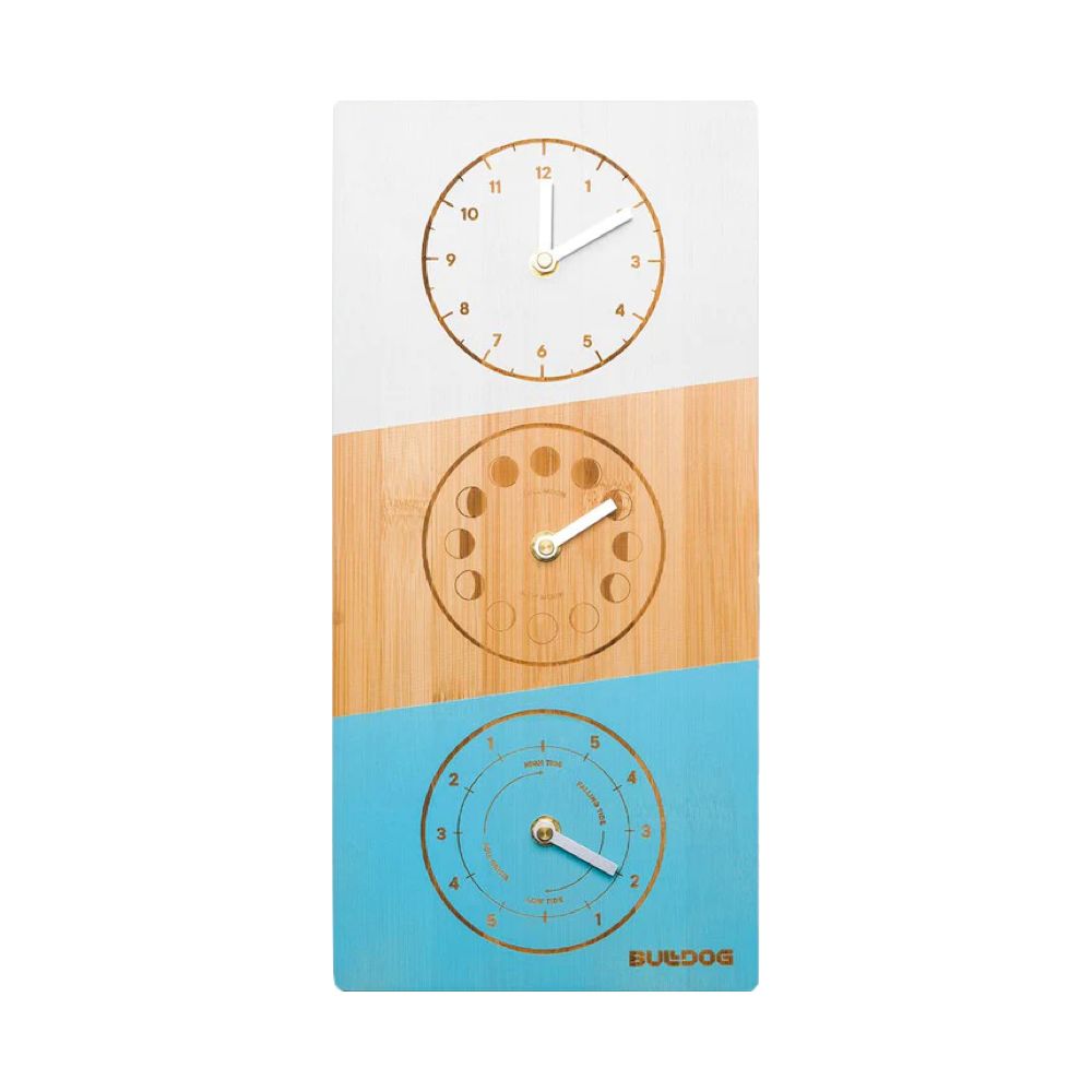Bulldog Tide Clock Triple Dial
