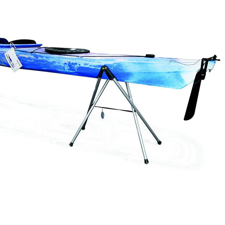 Eckla Boatstands Storage in use with canoe