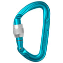Edelrid Pure Screwgate Carabiner icemint blue & silver