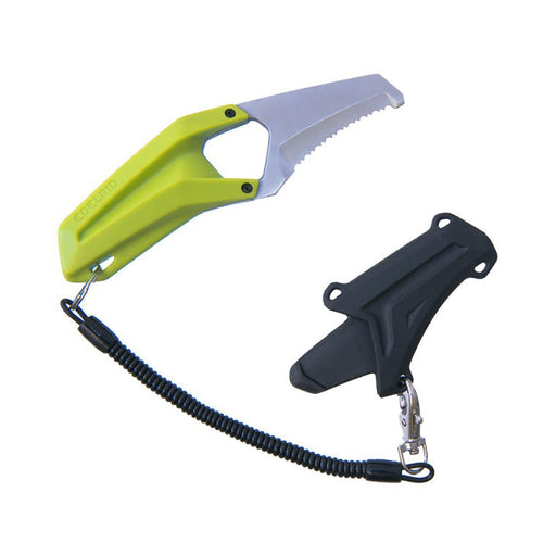 Edelrid Rescue Canyoning Knife tethered to sheath