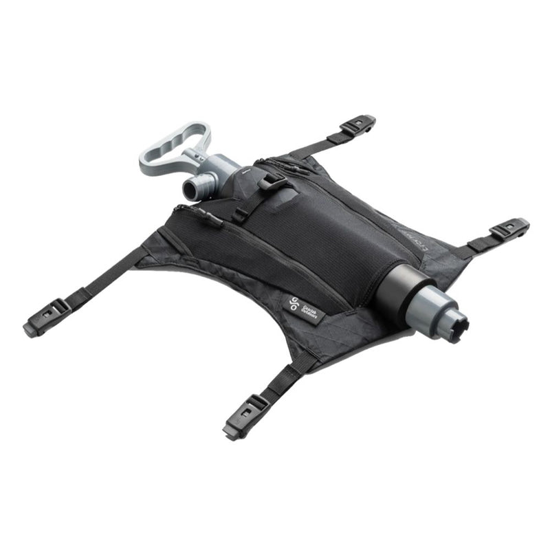 Gearlab Outdoors Kayak Ray Deck Bag packed with bilge pump