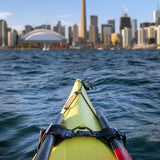 Gearlab Paddle Clutch attached to kayak on the water