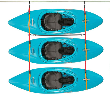 HF Express Kayak and Board Rack loaded with 3 kayaks