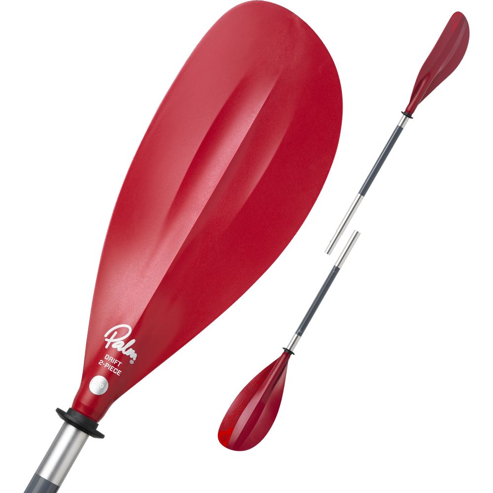 Palm Drift 2-Piece Kayak Paddle chilli