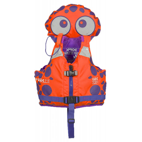 Peak Kidz Zip PFD orange front
