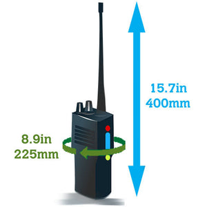 Aquapac VHF Classic Case Large recommended dimensions