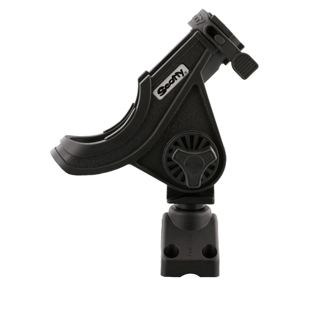 Scotty 280 Baitcaster/Spinning Rod Holder, Black w/241