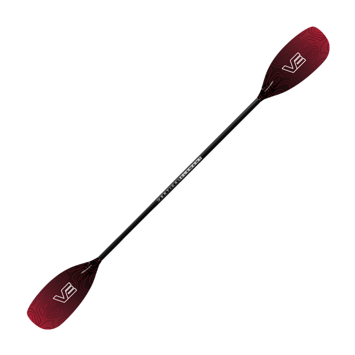VE Creeker Glass Kayak Paddle - Straight Carbon Shaft