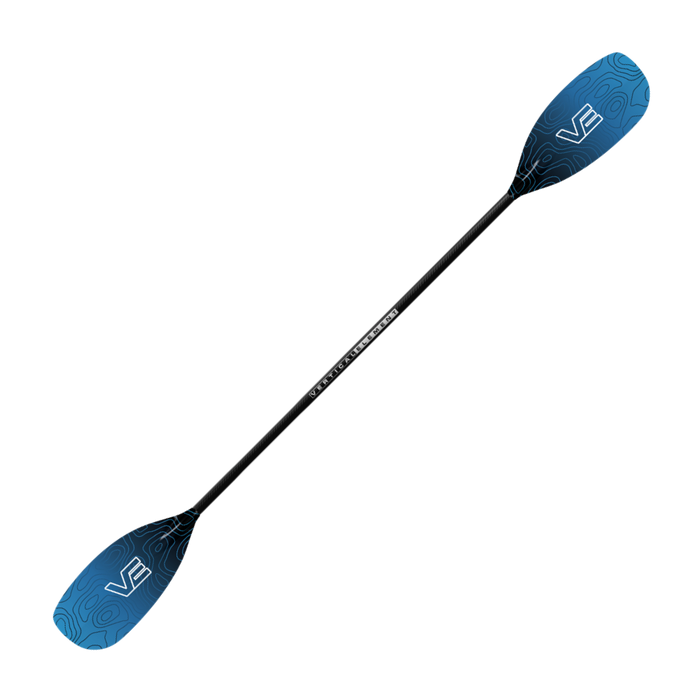 VE Creeker Glass Kayak Paddle - Straight Carbon Shaft