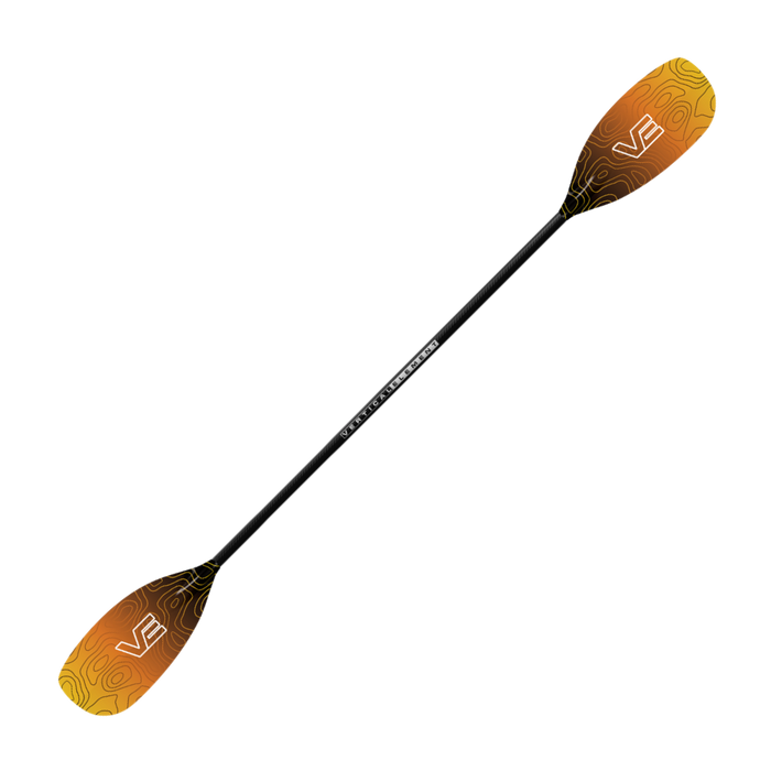 VE Creeker Glass Kayak Paddle - Straight Carbon Shaft