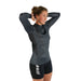 Vaikobi UV LS Rash Guard Charcoal Female Side