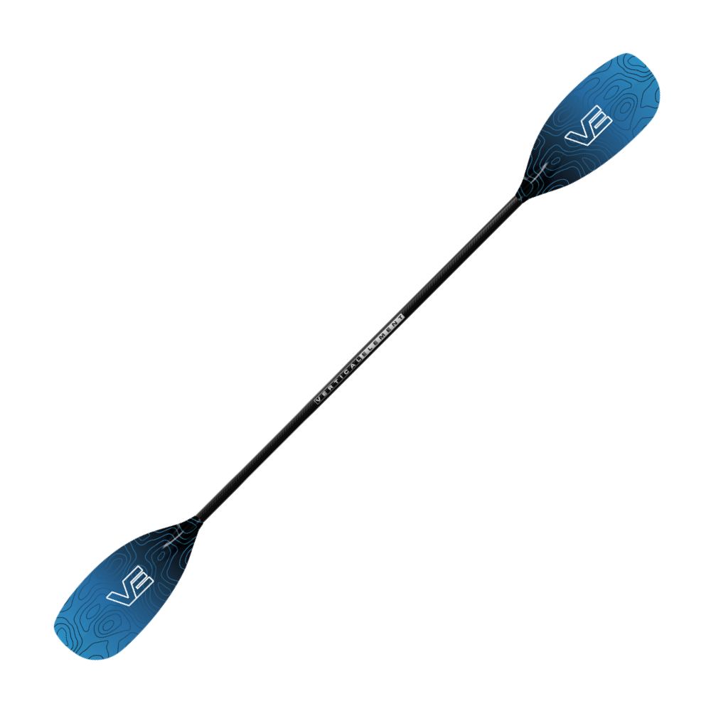 VE Creeker Glass Kayak Paddle - Straight Carbon Shaft